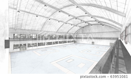 Karate match illustration 44 63951081