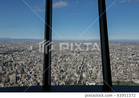 東京晴空塔從東京墨田區看 東京晴空塔從東京墨田區看 63951372