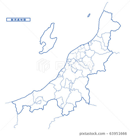 Niigata Prefecture Map Simple Blank Map 63951666