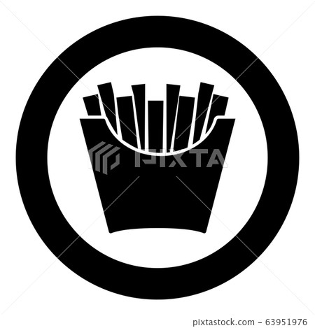 French fries in package Fried potatoes in paper French fries in package Fried potatoes in paper 63951976