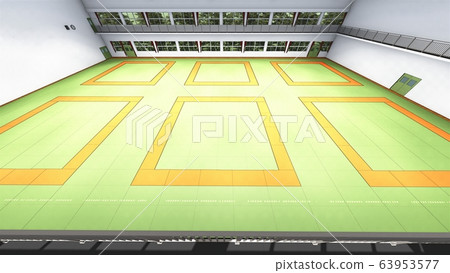 Judo hall Illustration 60 - Stock Illustration [63953577] - PIXTA