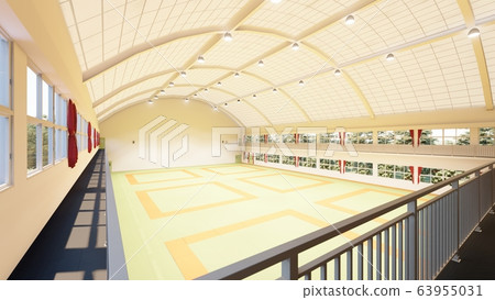 Judo hall Illustration 13 - Stock Illustration [63955031] - PIXTA