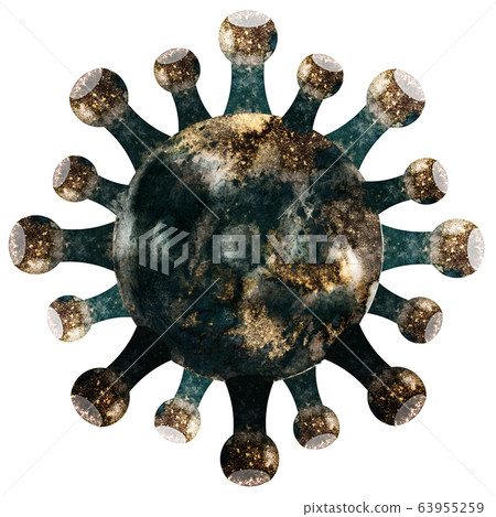 Illustration of coronavirus covid-19 63955259