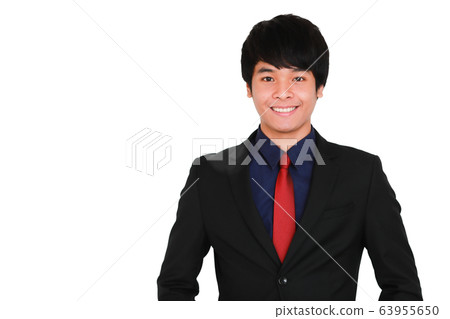 Portrait of young and handsome man. 63955650