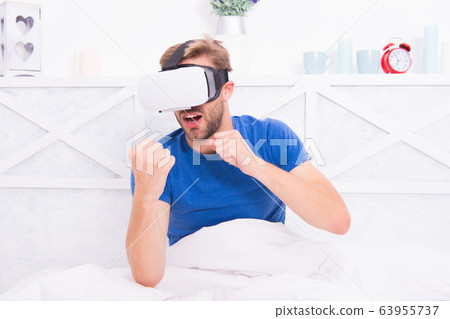 Awakening from virtual reality. VR technology and 63955737