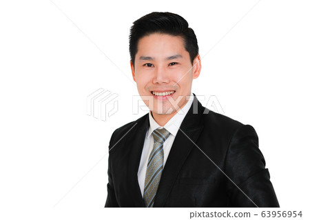 Portrait of young and handsome man. 63956954