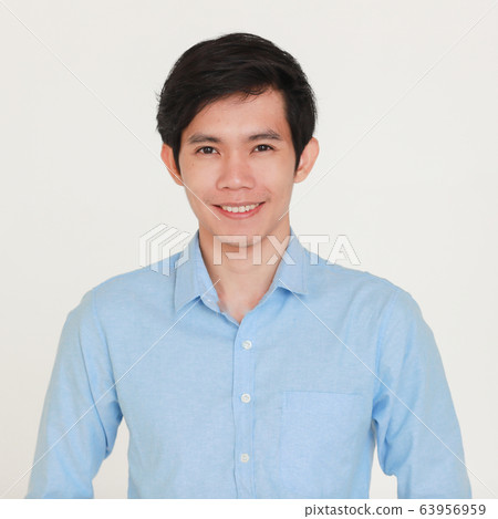 Portrait of young and handsome man. 63956959