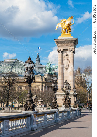 Grand Palais and Pont Alexandre III bridge - Paris 63958672
