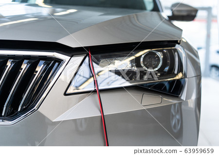 Сar Headlights, Close up, Grey colour Сar Headlights, Close up, Grey colour 63959659