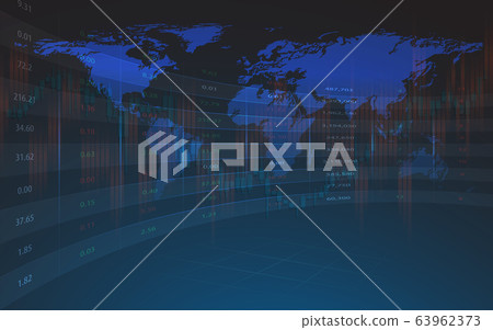 Stock market or forex trading graph in futuristic 63962373