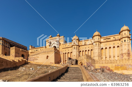 Amber Fort in Amer district of Jaipur, India Amber Fort in Amer district of Jaipur, India 63963256