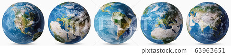 Planet Earth countries map set 63963651