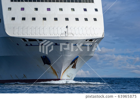 cruise ship prow bow detail 63965875