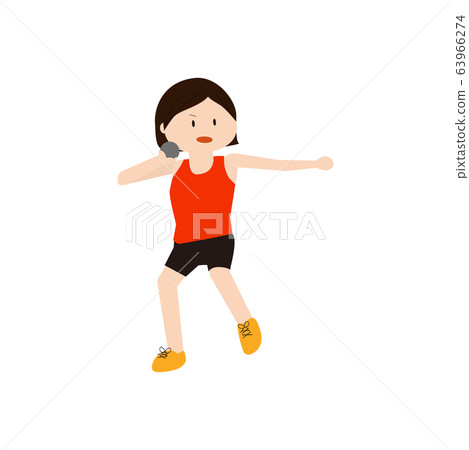 Track and field women's shot put 63966274
