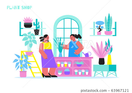 Home Plant Shop Composition 63967121