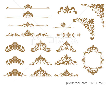 Elegant frame_partition line material set 63967513
