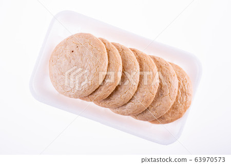 Oatmeal biscuits with beze on the substrate Oatmeal biscuits with beze on the substrate 63970573