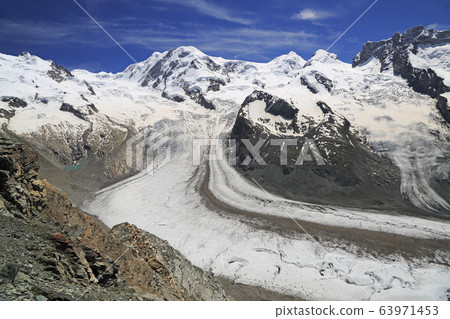 The Gorner Glacier (Gornergletscher) in Switzerland 63971453