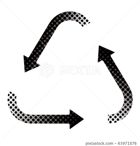 Triangular rotating arrow - Stock Illustration [63971876] - PIXTA