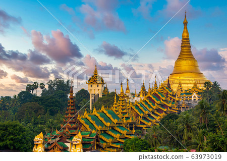Shwedagon Pagoda attraction in Yagon City with 63973019