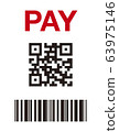 Cashless payment and QR code 63975146