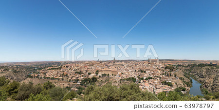 Spanish Toledo distant view 63978797