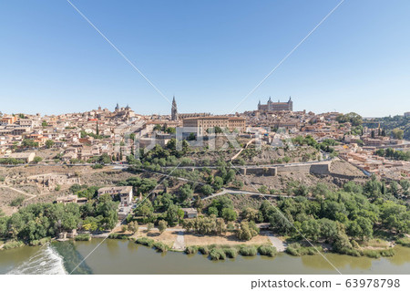 Spanish Toledo distant view 63978798