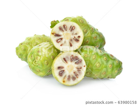 Great morinda isolated on white background Great morinda isolated on white background 63980158