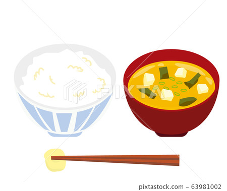 大米早餐套餐味iso湯矢量 大米早餐套餐味iso湯矢量 63981002