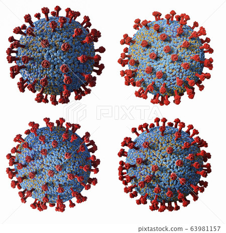 coronavirus cell or covid-19 cell coronavirus cell or covid-19 cell 63981157