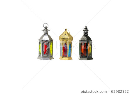 Ramadan lantern or Arabic decoration lamp isolated Ramadan lantern or Arabic decoration lamp isolated 63982532