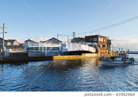 富山縣/中橋麵團（世界上罕見的懸臂旋轉橋之一）我們想要保留的漁村的100種歷史和文化資產 63982868