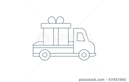 vector, delivery van, home delivery 63983960