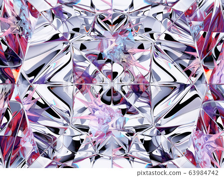 Gemstone diamond or shiny glass triangular texture Gemstone diamond or shiny glass triangular texture 63984742
