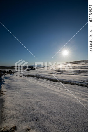 March Biei is melting snow March Biei is melting snow 63984981