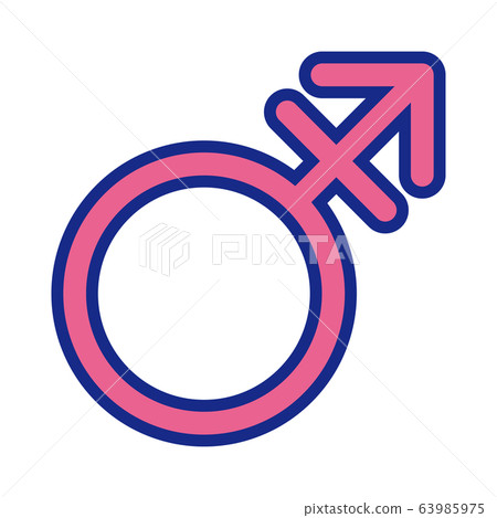Gender symbol vector illustration (transgender) 63985975