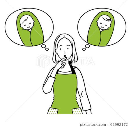 Woman worried about the gender of a baby 63992172