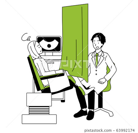 Woman undergoing medical examination Woman undergoing medical examination 63992174