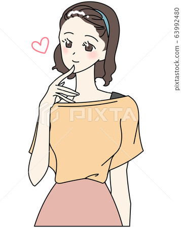心 女生 女孩 63992480