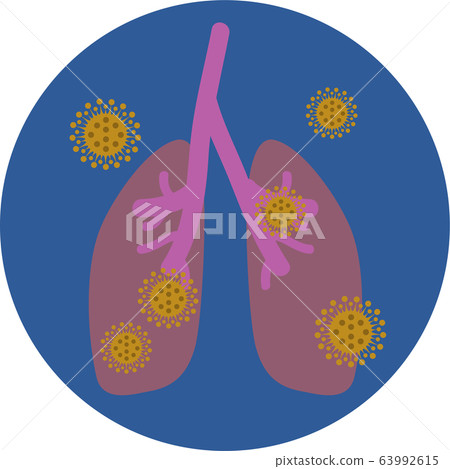 肺炎圖像圖標 63992615