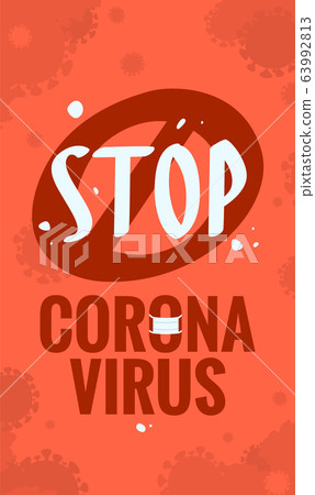 Coronavirus protection, vector illustration 63992813