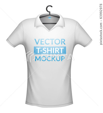 Polo white color mockup Polo white color mockup 63992978