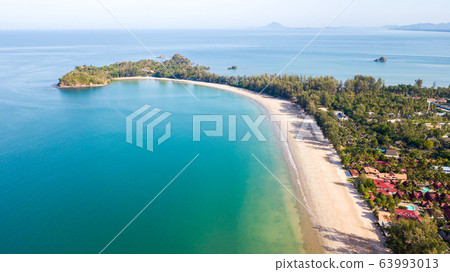 Aerial from drone, Landscape of Klong Dao Beach at 63993013