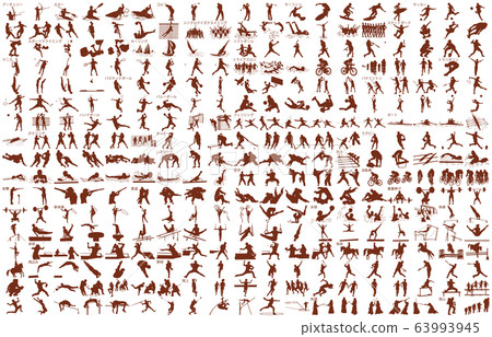 Sports silhouette copper name 63993945