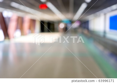 Blur image of Airport walkway Blur image of Airport walkway 63996171