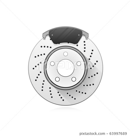 Brake block of car wheel, auto disc brake 63997689