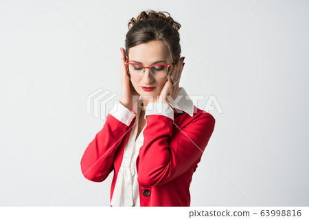 Businesswoman hear no evil 63998816