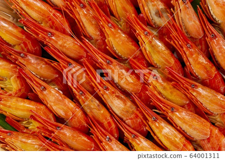 新鮮美味的甜蝦 64001311