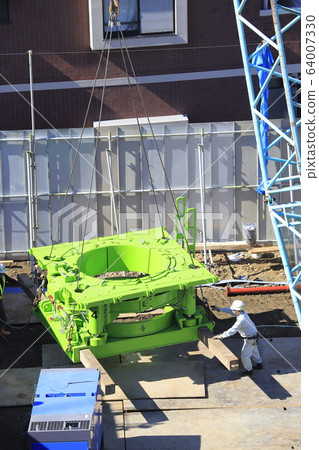 Construction site Foundation work Drilling work 64007330