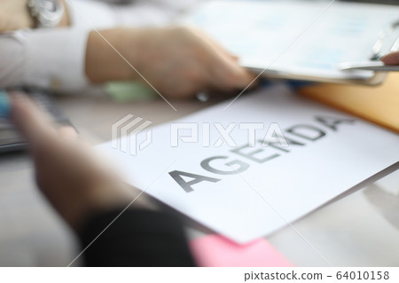 Staff at formal meeting Staff at formal meeting 64010158